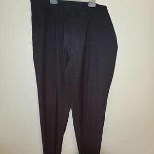 Perry Ellis Charcoal Pinstripe Dress Pants